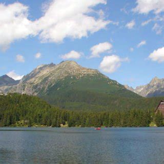 Vegetation Zones Over The Trbsk Pleso Lake In The High Tatras Photo