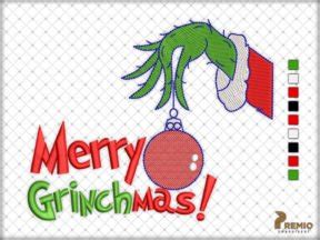 Merry Grinchmas Embroidery Design Premio Embroidery