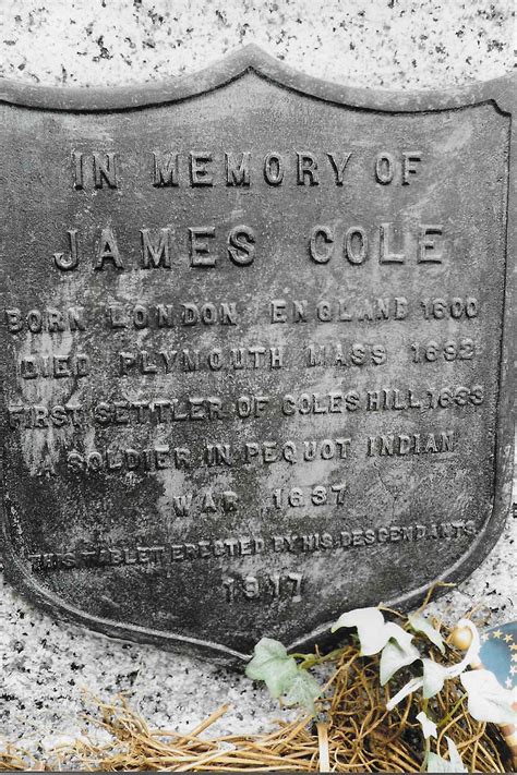 James Cole Of Plymouth Rock