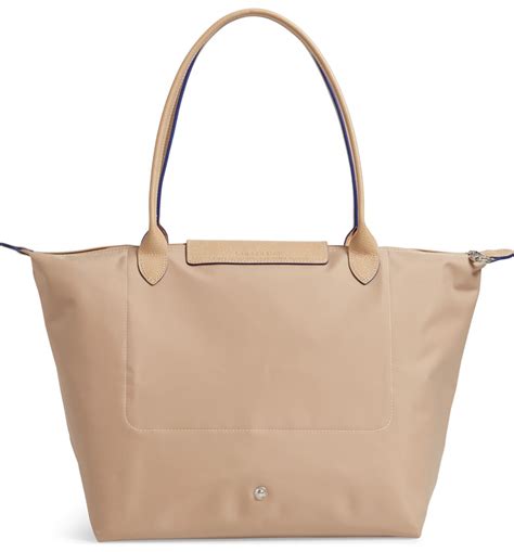 Longchamp Le Pliage Club Large Nylon Shoulder Tote Bag In Beige Modesens