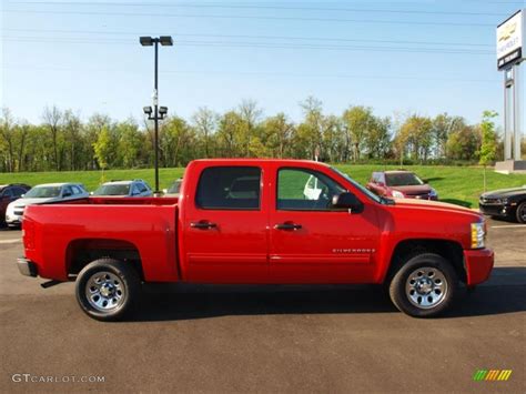 2009 Victory Red Chevrolet Silverado 1500 Lt Crew Cab 57874101 Photo 6 Car