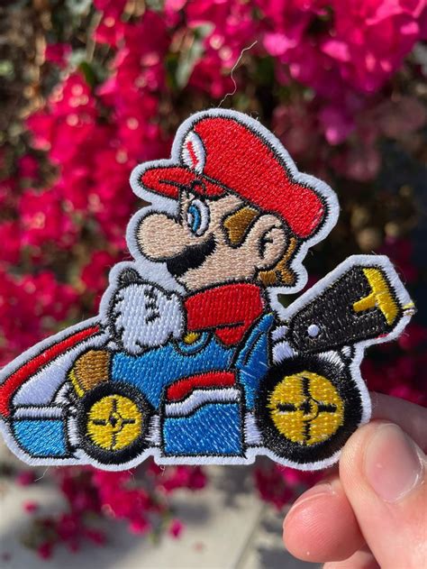 Mario Kart Patch Iron On Super Mario Bros Nintendo 64 Etsy Etsy