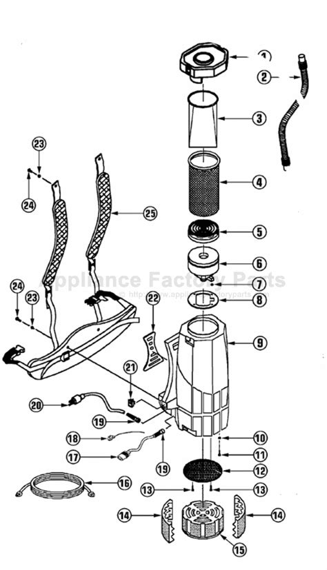 Mastercraft P307ajr 14 Parts Vacuum Cleaners