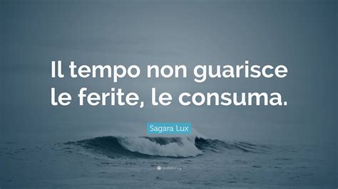 Sagara Lux Quote Il Tempo Non Guarisce Le Ferite Le Consuma