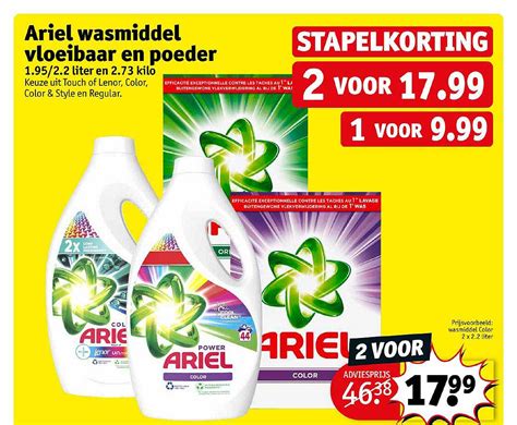 Ariel Wasmiddel Vloeibaar En Poeder Aanbieding Bij Kruidvat 1Folders Nl