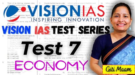 VISION IAS TEST SERIES UPSC PRELIMS 2024 ECONOMY TEST 7