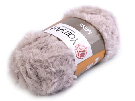 Fluffy Knitting Yarn 50 G Mink Stoklasa Haberdashery And Fabrics