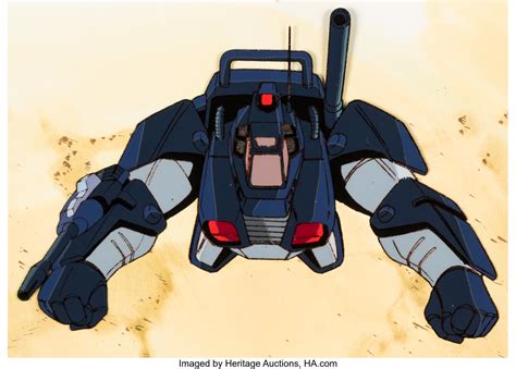 fang   sun dougram production cel  production background lot