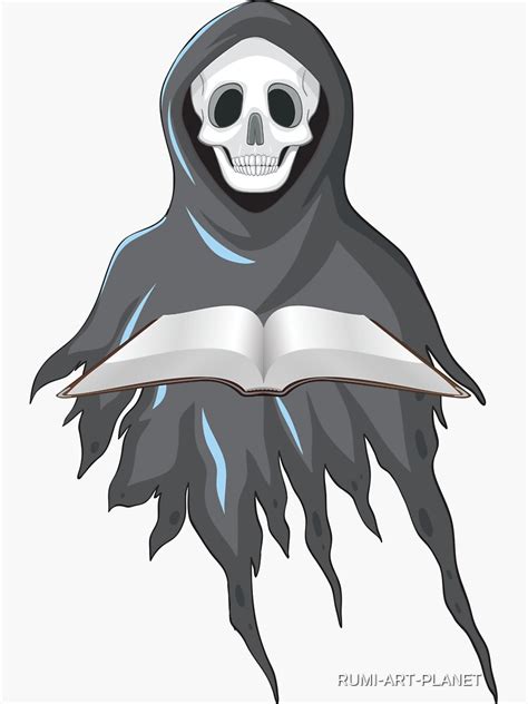 Ghost Reading Book Sticker For Sale By Rumi Art Planet Redbubble