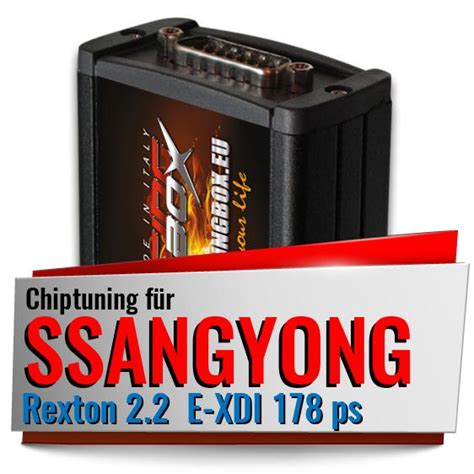 Chiptuning Ssangyong Rexton E Xdi Ps Racing Box