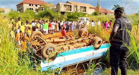 30 Pupils Injured After School Bus Somersaults Falls Into River At