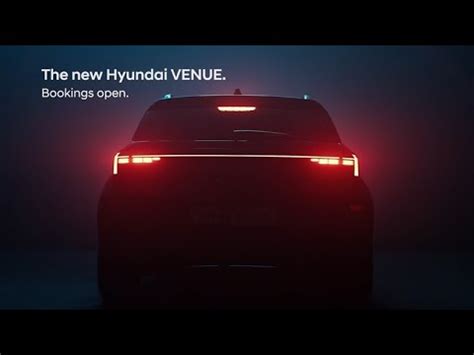 Hyundai Venue Connecting Led Tail Lamps Youtube