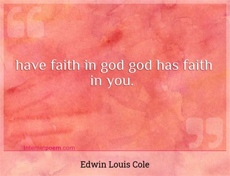 Have Faith In God God Has Faith In You