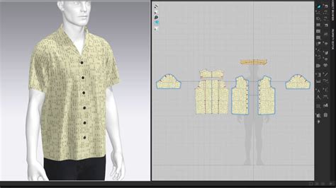 Drafting Hawaiian Shirt Marvelous Designer Clo Youtube