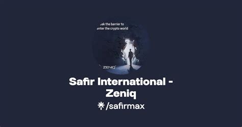 Safir International Zeniq Instagram Linktree