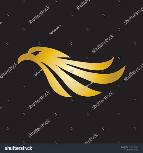 Illustration Gold Eagle Logo Stock Vector (Royalty Free) 2254353761 ...