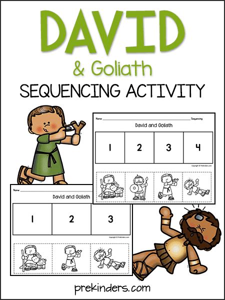 David And Goliath Bible Story Preschool Activities Prekinders