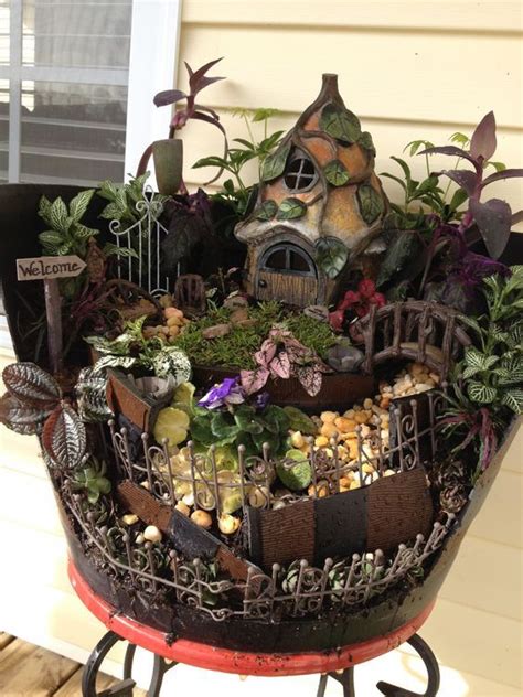 20 Endearing Miniature Fairy Haven Garden Ideas 184 Fairy Garden Containers Miniature Fairy