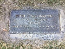 Peter Francis Van Houten 1934 1990 Find A Grave Memorial