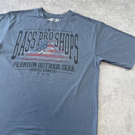 Blue American Bass Pro Shops T Shirt Usa Graphic Depop