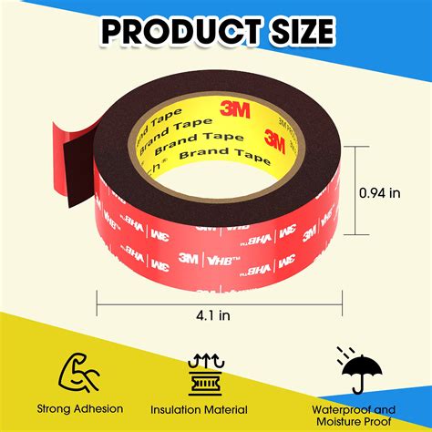 Double Sided Tape 3M Heavy Duty Mounting Tape 16 5FT X 0 94In