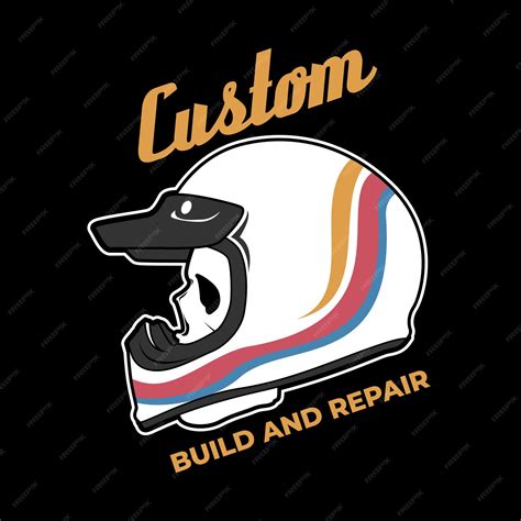 Premium Vector | White skull motorcycle helmet cool vector for sticker ...