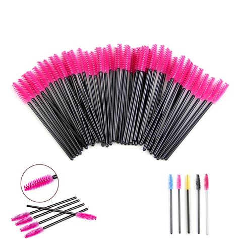 Bbl 50pcslot Disposable Eyelash Brushes Mascara Wands Applicator Lashes Comb Brushes Spoolers