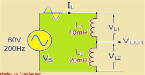 Understanding Inductive Voltage Divider Circuits With Formulas Electronics Calculations