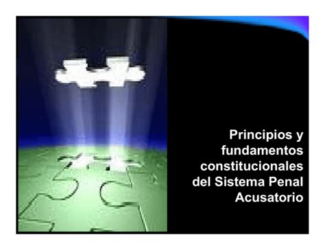 Principios Y Fundamentos Constitucionales Del Sistema Penal