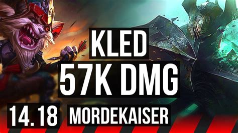 KLED Vs MORDEKAISER TOP 11 Solo Kills 57k DMG 17 5 12 500 Games