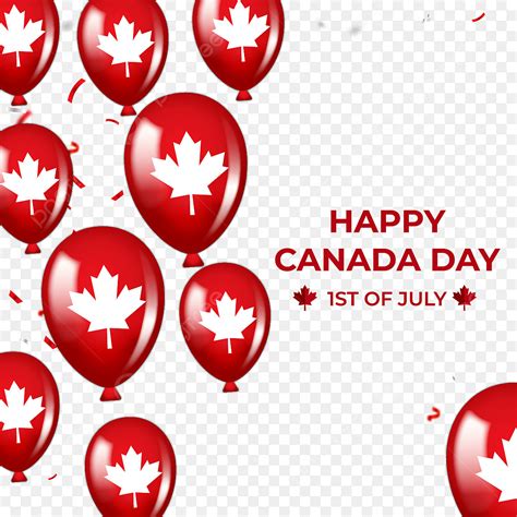 Victoria Day Canada Vector Hd Png Images Realistic Canada Day Balloons