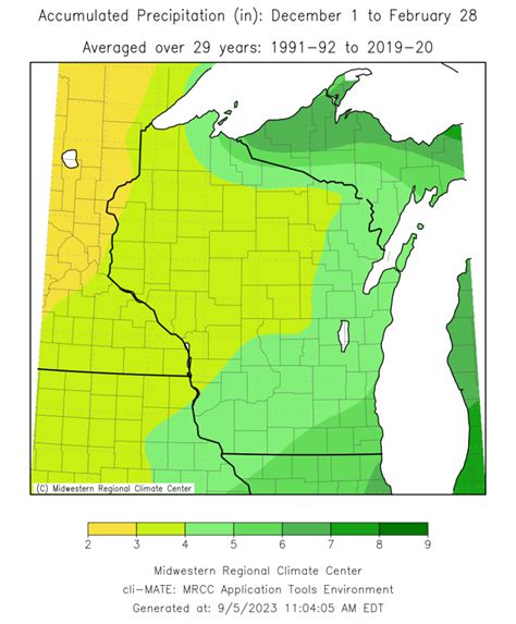 Winter Climate Data Wisconsin State Climatology Office