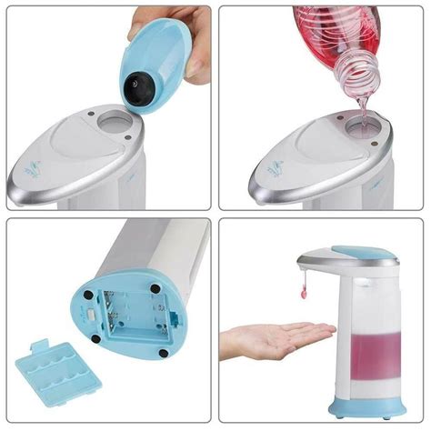 Erogatore Automatico Sapone Liquido Dispenser Infrarossi Portasapone