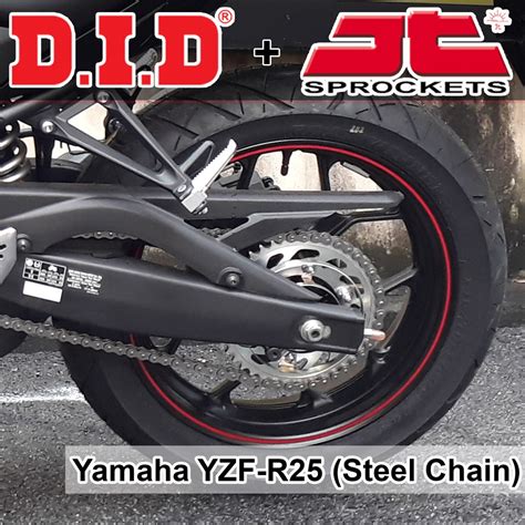 Sprocket Chain Yamaha YZF R25 YZF R25 2015 2018 Full Set DID