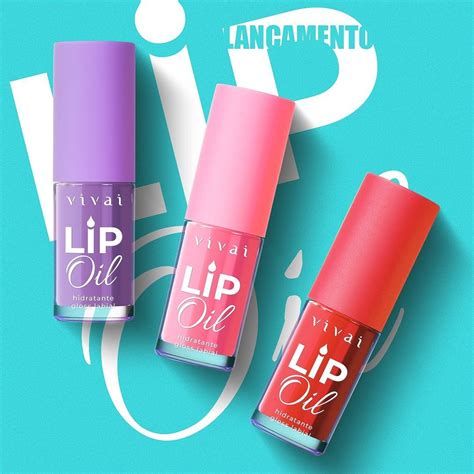 Lip Oil Gloss Labial Hidratante Vivai 3 Aromas Shopee Brasil