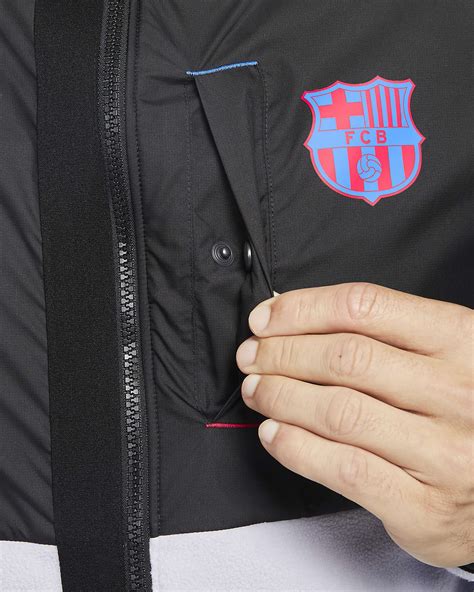 Veste De Football Zip Pour L Hiver Fc Barcelona Awf Pour Homme Nike Be