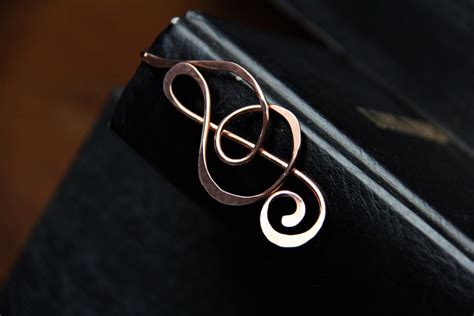 Copper Elegant Treble Clef Shepherd S Hook Bookmark Metal Bookmark