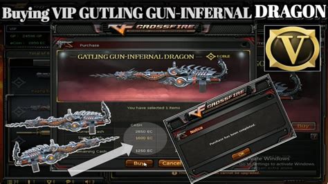 CROSSFIRE PH BUYING GATLING GUN INFERNAL DRAGON YouTube