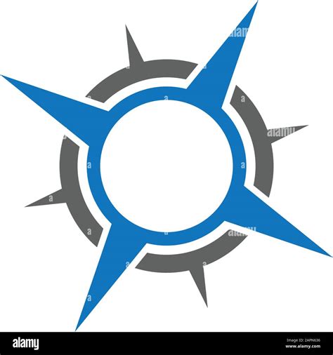 Compass template logo vector image Stock Vector Image & Art - Alamy