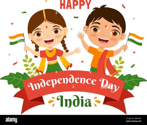 Feliz D A De La Independencia Ilustraci N Del Vector De La India El