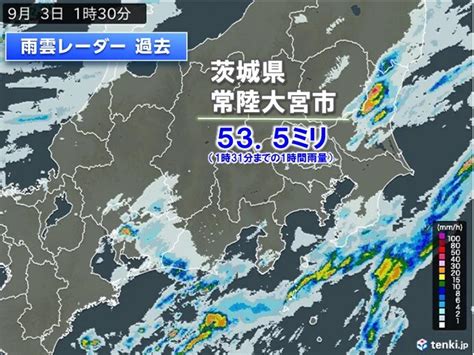 関東に活発な雨雲 1時間に50ミリ以上の滝のような雨 明日4日にかけて断続的に雨気象予報士 日直主任 2024年09月03日 日本気象