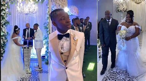 Groom Cries Uncontrollably As Curvy Bride Walks To Him On Wedding Day The Way He Looks At Her