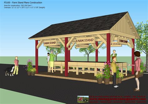 home garden plans: FS100 - Farm Stand Plans Construction - Farm Stand ...