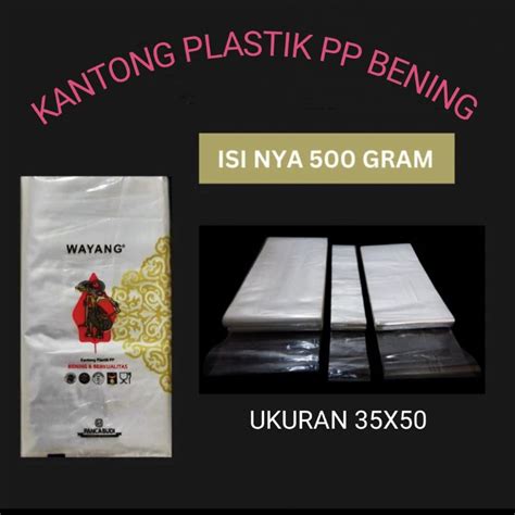 Jual Kantong Plastik Pp Wayang Bening Uk X X X X