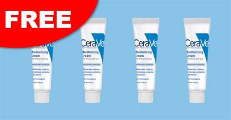 FREE CeraVe Moisturizing Cream Sample Tube