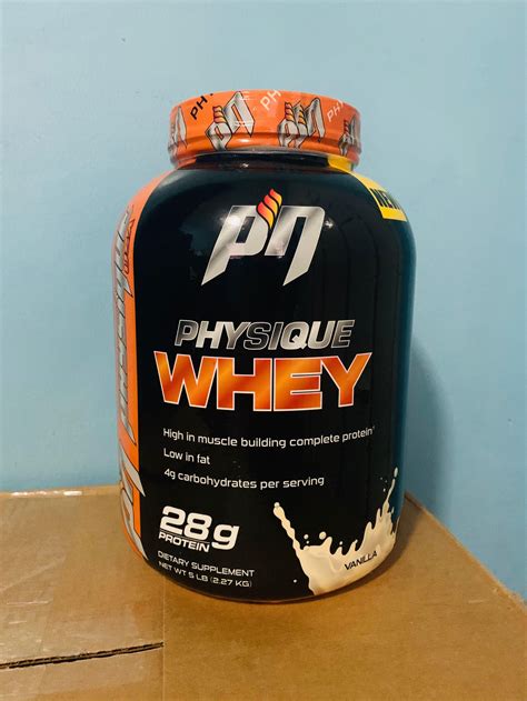 Physique Nutrition Whey Protein 5lbs Vanilla Health And Nutrition Health Supplements Sports