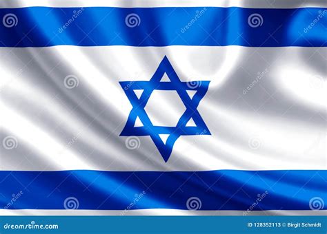 Ejemplo De La Bandera De Israel Stock de ilustración - Ilustración de ...