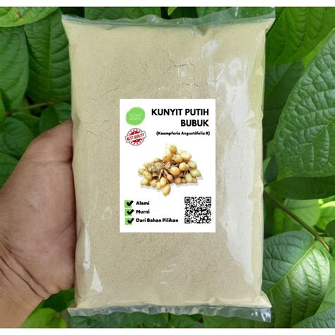 Jual Kunyit Putih Bubuk 250gr Serbuk Kunyit Putih Murni Alami Murah