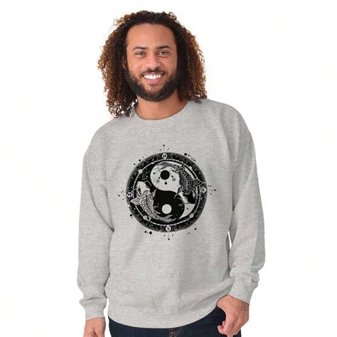 Koi Fish Ying Yang Balance Symbolic Sweatshirt For Men Or Women Shein Usa