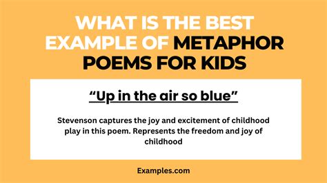 Metaphor Poems for Kids: Examples, PDF